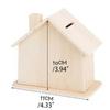 Unfinished DIY Painted Storage Jar DIY White Embryo House Mold Small House Piggy Bank  Home Decor