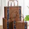 Camping Special Outdoor Picnic Hand-Woven Storage Box Storage Basket Bamboo Products Gift Box