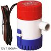 Bilge Water Pump 12V 24V DC 350-1100GPH Non Automatic Submersible Marine Pump for Boats