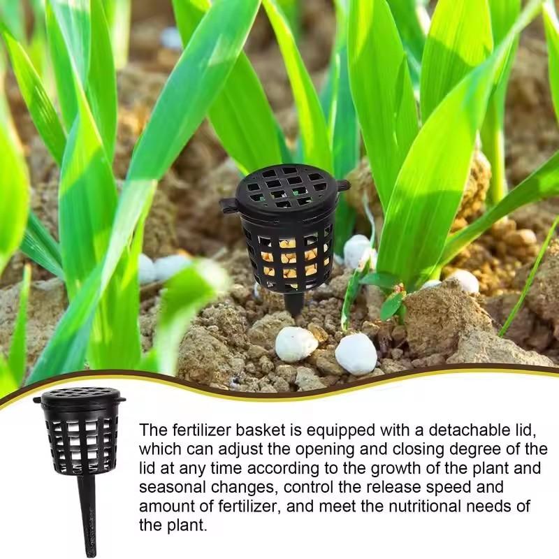 Plastic Fertilizer Mesh Basket With Lid Planting Food Net Pot Nursery Pots Garden Nutrition Cup For Orchid Bonsai