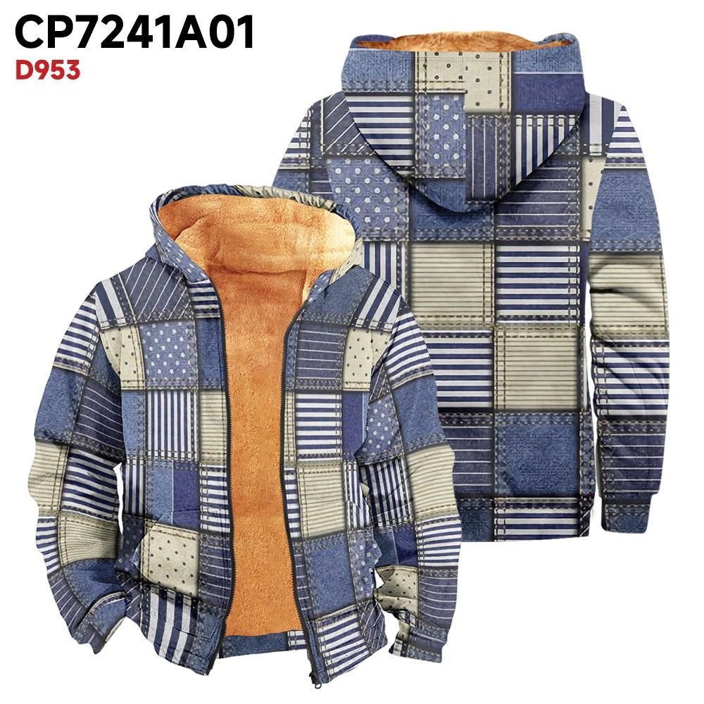 Мужское бархатное пальто с длинным рукавом и карманом Fashion Plus