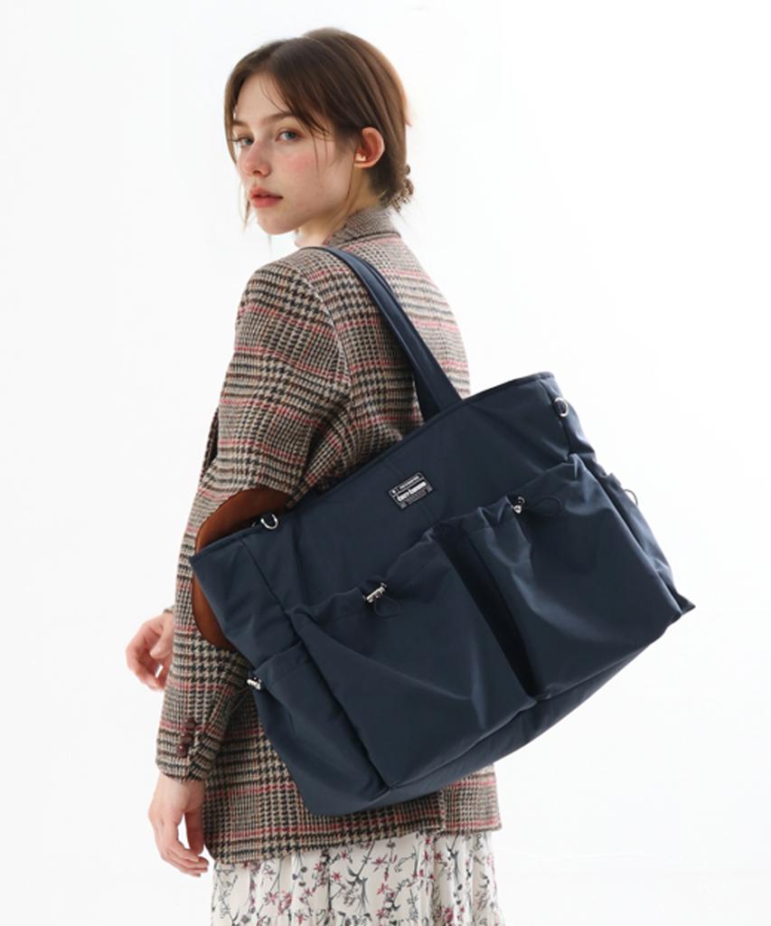 Cozycomma 17-Pocket Nylon Peddler Bag_Cozy Bag [Navy]