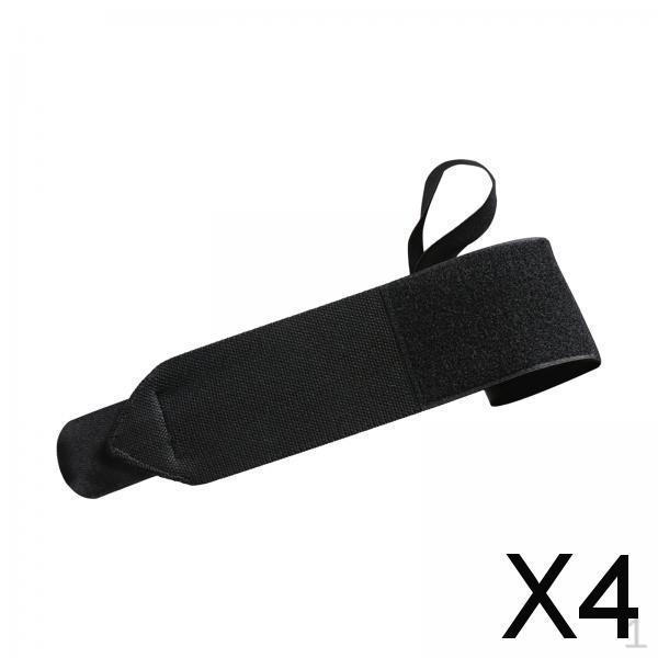 4x Wrist Wrap for Weightlifting Brace with Heavy Duty Thumb Loop Support Weight