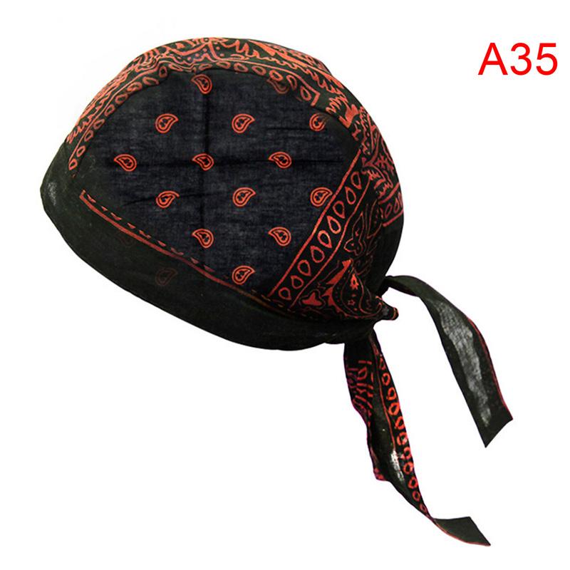 Женская и мужская бандана, хлопковая унисекс-бандана, кепка с принтом Durag, модный пиратский платок на голову