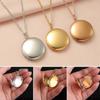 Jewelry Gift Photo Picture Locket Mirror Polish Photo Frames Pendant Necklaces  For Women