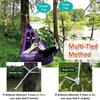 Portable Ice Silk Hanging Bed Cooling Outdoor Camping Swing Sturdy Mesh Hammock  Patio