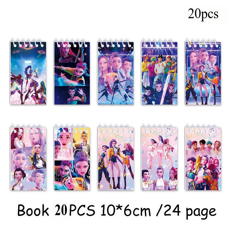 Kpop Охотник на демонов Блокнот Kpop Мультяжные канцелярские товары Po Дневник для записей Huntrix Блокноты Рождественские подарки-сувениры