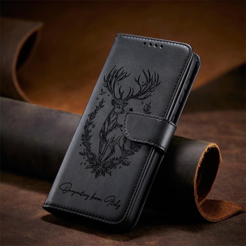 Flip Case for Samsung Galaxy A14 A15 A16 A24 A25 A26 A34 A35 A36 A54 M54 A55 A56 A90 A91 M80S 4G 5G Leather Cover Card Slots Wallet TPU Casing