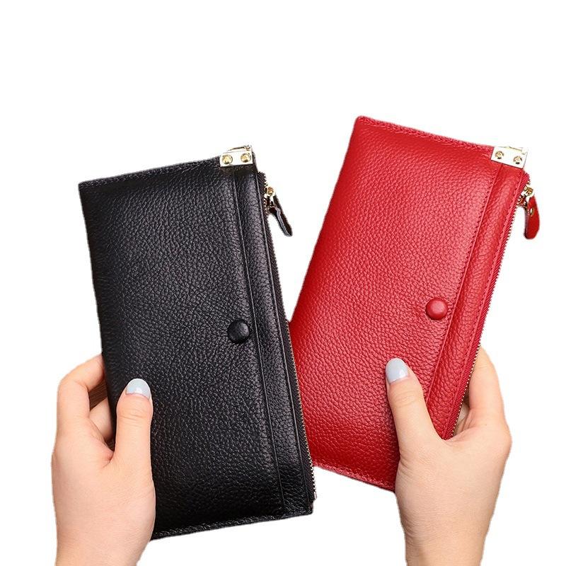 Кошельки высококачественный личи узор женский клатч плюс натуральная коровья кожа ретро клатч конверт