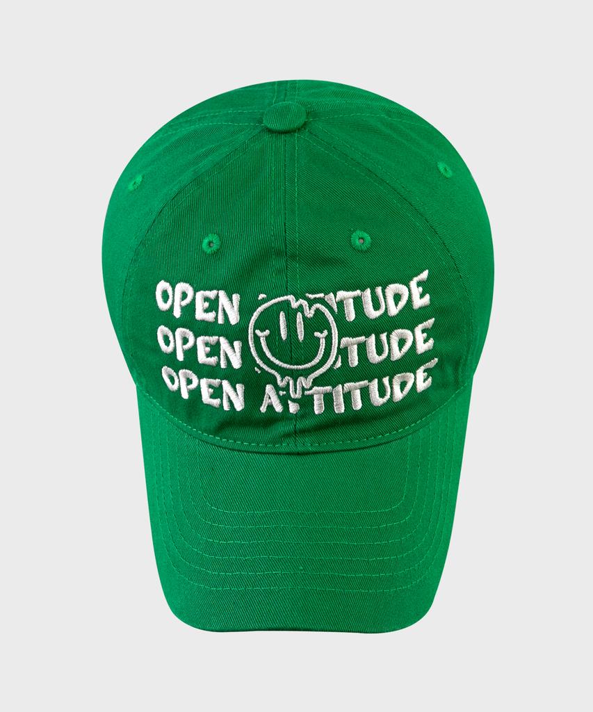 Кепка-бейсболка OPEN ATTITUDE Smile-Зеленая