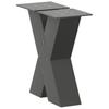 Vidaxl Nogi Do Stolika Kawowego, 2 Szt., Antracyt, 40X(30-31) Cm, Stal