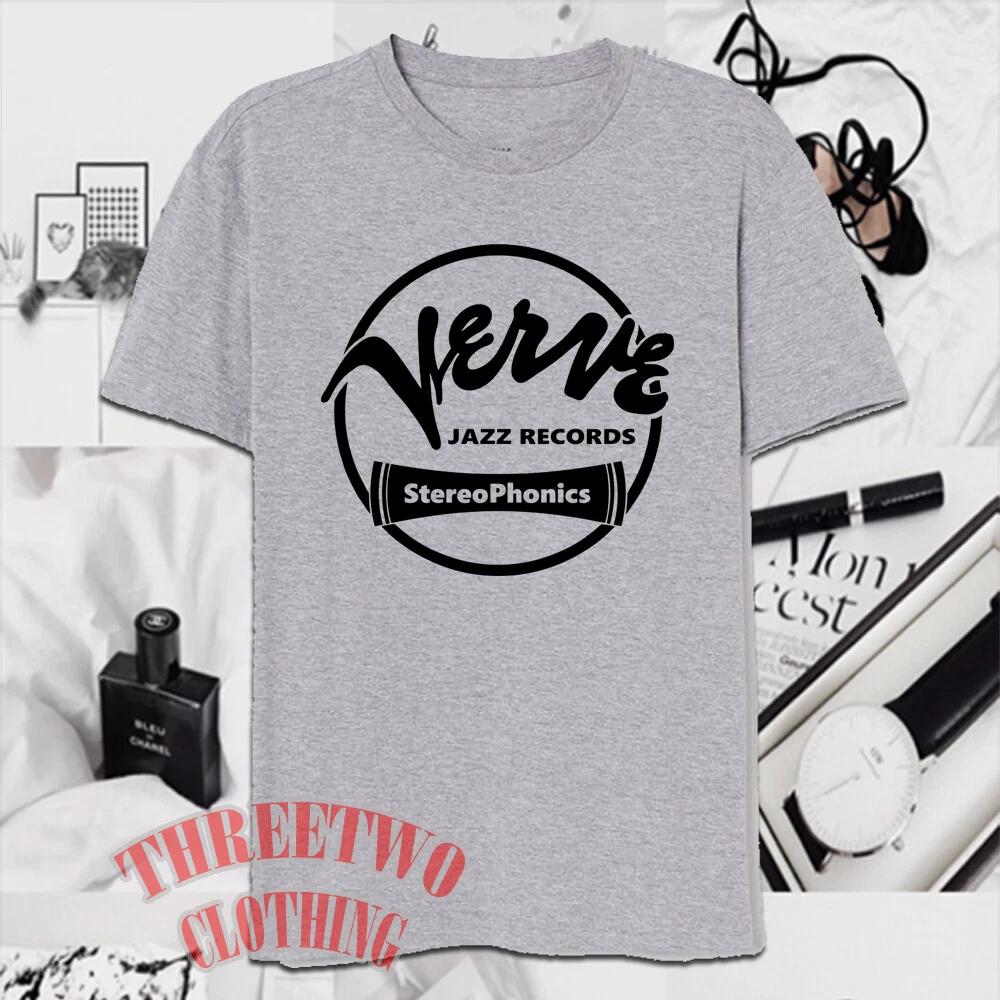 Verve Records Men's Grey Size S to 5XL