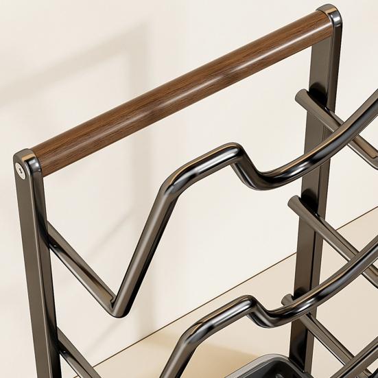 Yousheng Kitchen Pot Lid Storage Rack Carbon Steel Pot Lid Holder While Cooking Pot Lid Stand with Spoon Rest Removable Drip Tray for Countertop Pan