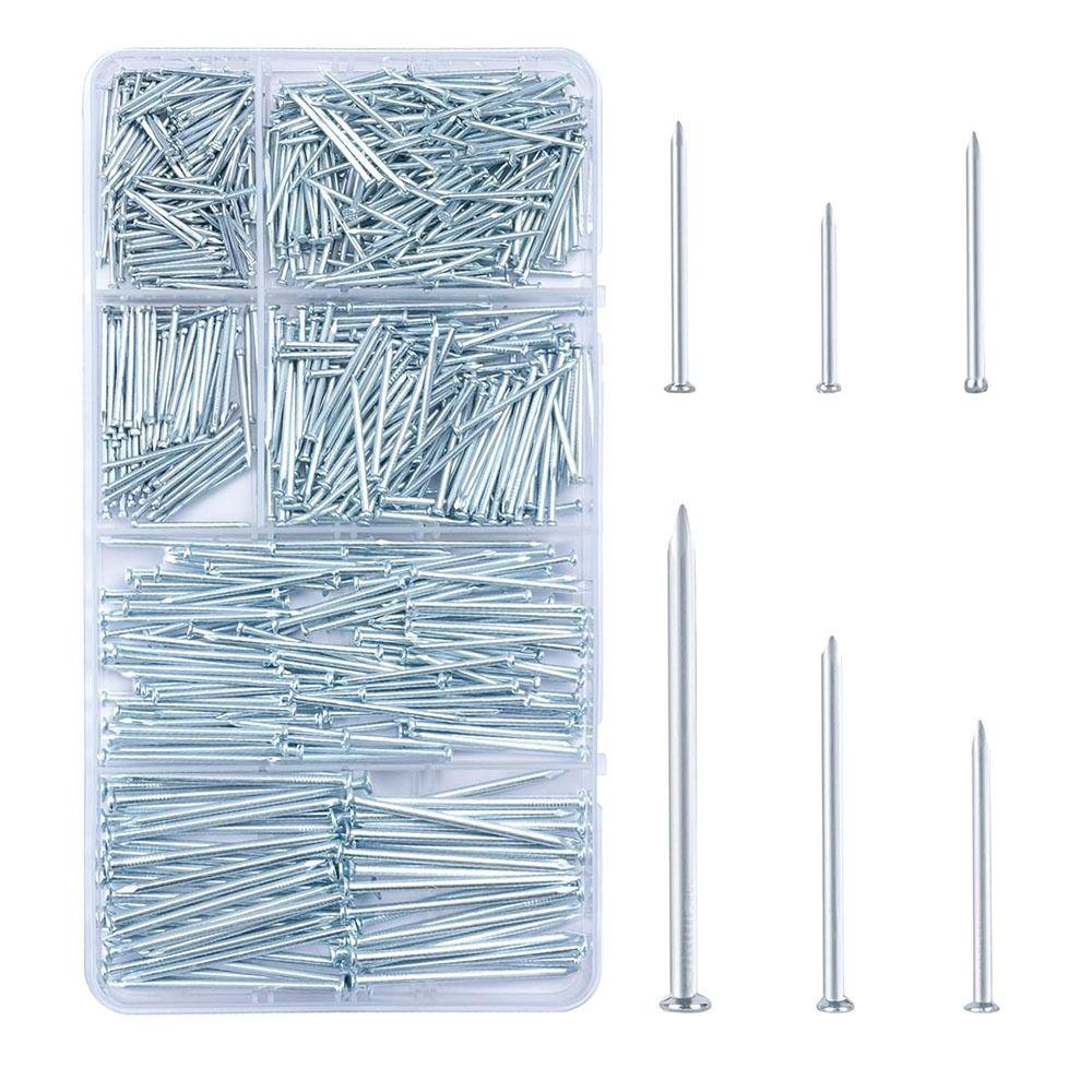280Pcs Practical Nails Assortment Kit 6 Sizes Concrete Pin Nails  Woodworking Accssories
