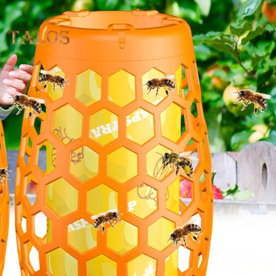 1 пара ловушек для ос, экологически чистые, яркие, легко устанавливаются, для внутреннего и наружного использования, подвесные бумажные ловушки для ос и пчел