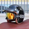 Orz-S68 Ретро Мотошлем DOT Электрический Мужской и Женский Половинный Шлем Скутер Индивидуальный 3/4 Шлем для Всех Сезонов