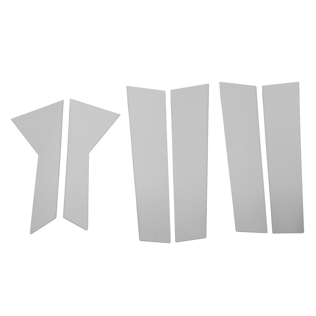 6 шт. Накладки на стойки кузова, хромированные, с зеркальной отделкой, устойчивые к атмосферным воздействиям, высокопрочные, для дверей и окон