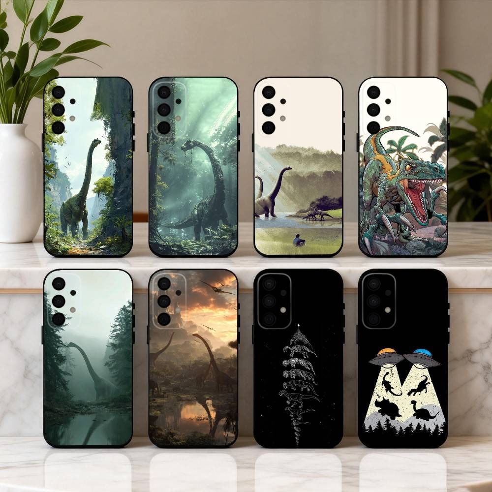 Крутая D-Динозавр Арт Чехол Для Телефона Samsung Galaxy A73,A72,A71,A70,A53,A52,A51,Мягкий Черный Силиконовый Чехол