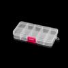 10 Slots Adjustable Plastic Rectangle Transparent Storage Box Craft Organizer Handcraft Jewelry Container