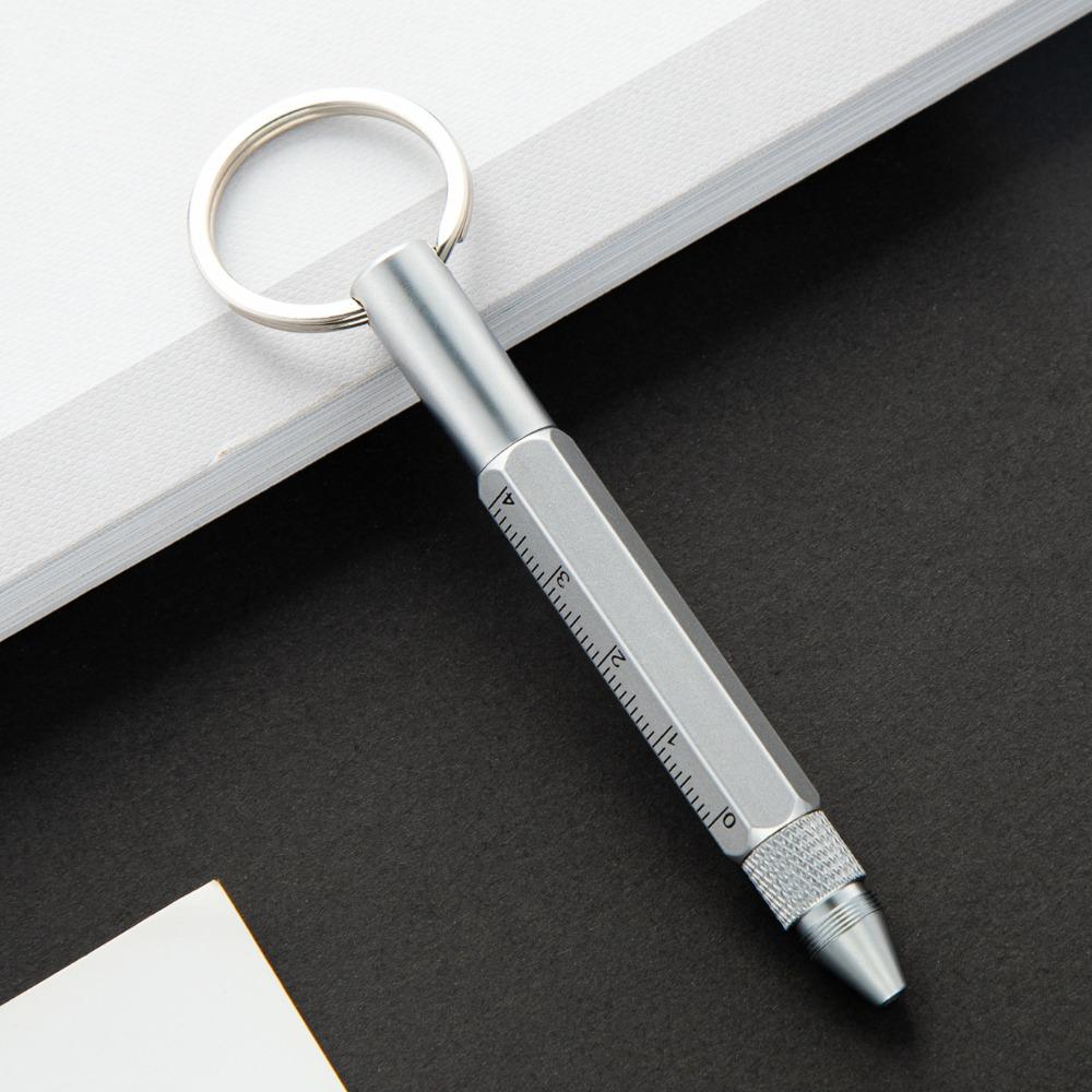 Metal Ballpoint Pen Short Style Capacitive Pen Multi Functional Multitool Pen  Construction Tools