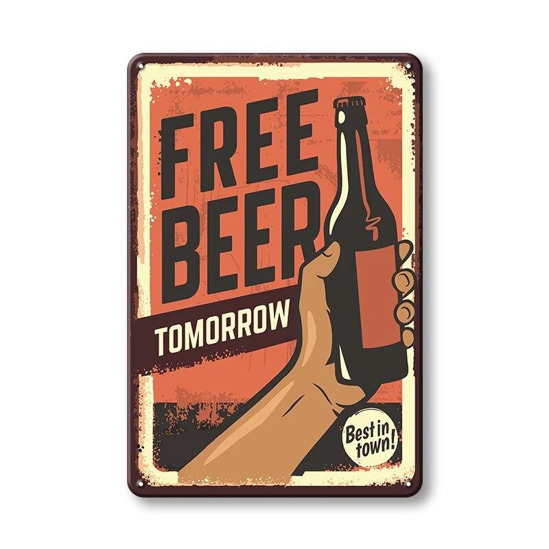 Знаки холодного пива, металлическая табличка, пиво, поднимающее настроение, винтажные постеры для мужчин, пещерный бар, паб, клуб, жестяная тарелка, художественные настенные наклейки, домашний декор