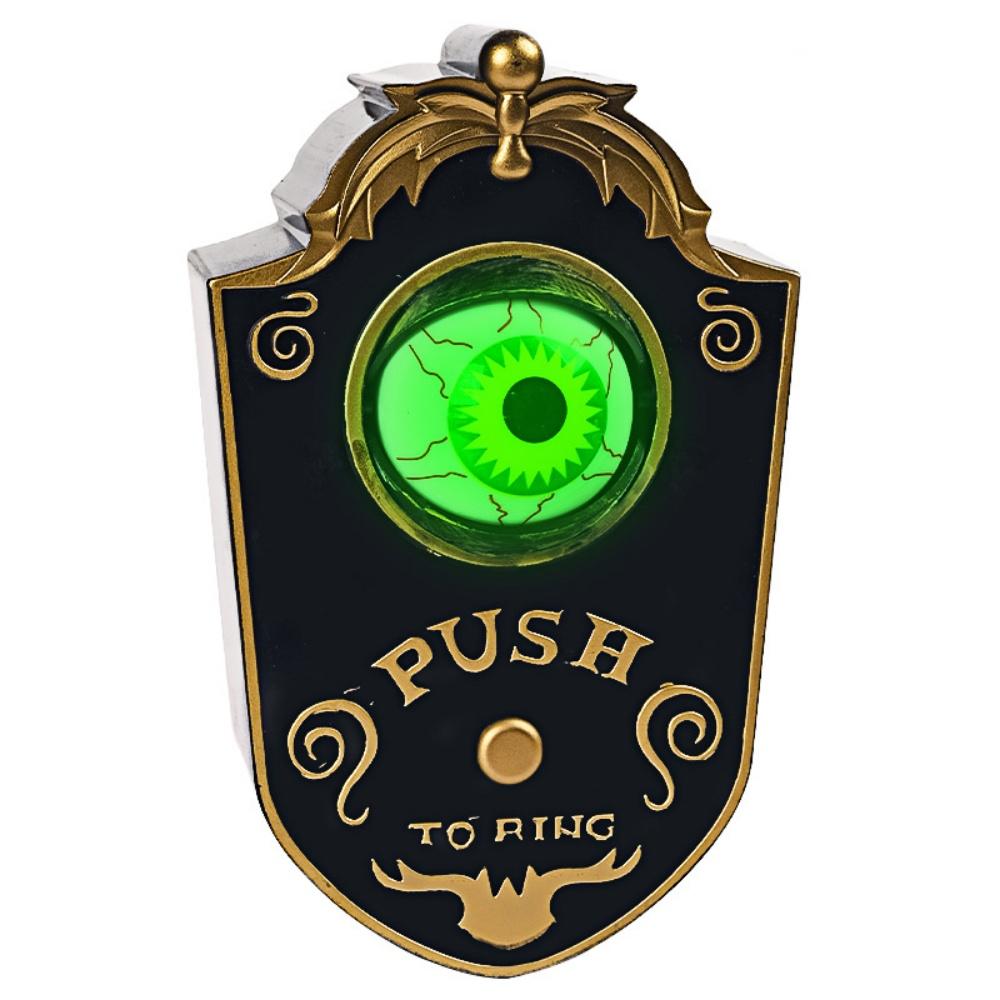 Хэллоуин Украшение Одноглазый Дверной Звонок Светящийся Глаз Ужасный Звук Секретная Комната Реквизит для Розыгрышей Вечеринка на Хэллоуин Домашние Украшения