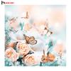 HC 5D DIY Diamond Painting Cross Stitch Floral&Butterflies Crystal Needlework Diamond