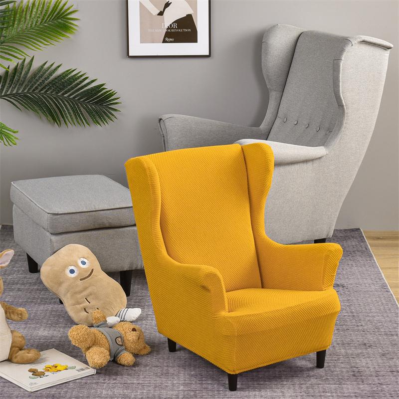 Чехол на кресло с подголовником для детей, маленький жаккардовый чехол для дивана с подголовником, эластичный чехол для кресла из спандекса, защитный чехол для мебели