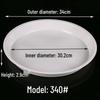 Thickened Round Plastic Flower Pot Water Tray - Large Draining Base for Succulents & Golden Pothos.
