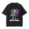 Ролевые игры Deltarune Кри Сьюзи Ральсей Темный мир Графический принт Футболки Мужские Женские Винтажные Стиранный Хлопок Топы