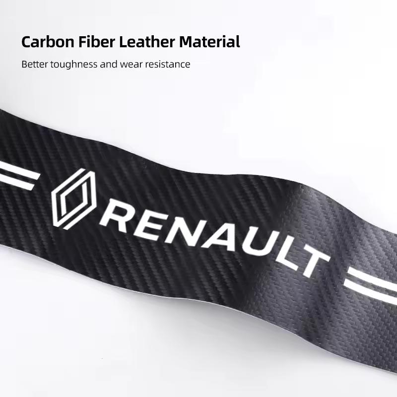 5Pcs Car Door Sill Anti Scratch Decor Decals Carbon Fiber Stickers For Renault ZOE QM6 Austral Kardian Rafale Kangoo Arkana Clio Z555