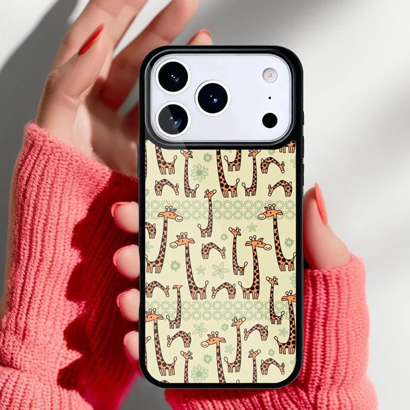 Giraffe Art Phone Case for iPhone 17 16 15 14 13 Pro Max Back Cover for 12 11 Pro Coque