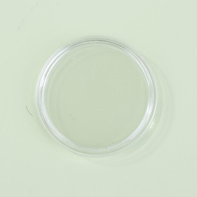 10 шт. 30-46 мм прозрачный круглый держатель для монет коробка для хранения капсул коллекция витрины кольцевые защитные коробки контейнеры