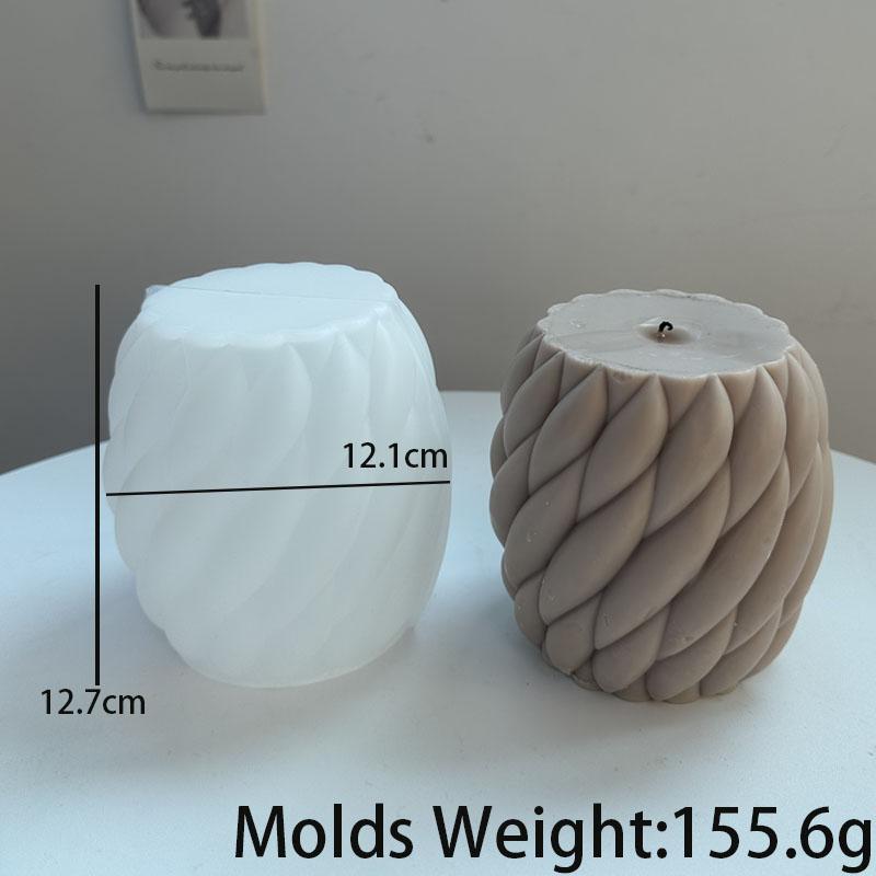 Винтовая форма шарика свечи силиконовая форма вращающаяся полоса ароматизированное мыло форма DIY волна изгибы геометрия смола цемент формы домашний декор