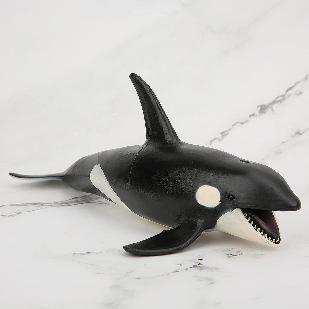 Модель животного в форме косатки, имитация, морская жизнь, детские статические твердые игрушки