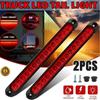 Auto Turn Signal Stop Warning Lamp High Mount 15LED Car Light Bar 12V Red Third Brake Light Rear Light Signal Side Marker