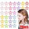 30pcs Toddler Girls Random Color Star Design Hair Clip Multi-color Girls Clips Kids Hair Accessories Styling Decoration