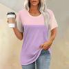 Женская футболка с принтом, короткий рукав, повседневная, выходного дня, модная, базовая, с круглым вырезом, обычная, летняя