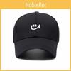Korean Casual Baseball Cap With Embroidered Facial Expression For Student Outings