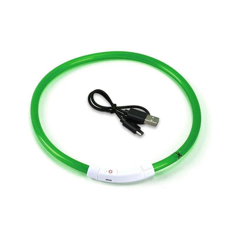 Светодиодный ошейник для собак, светящийся Usb ошейник для кошек, собак, 3 режима, светодиодный свет, светящийся светодиодный ошейник для предотвращения потерь, аксессуары для собак