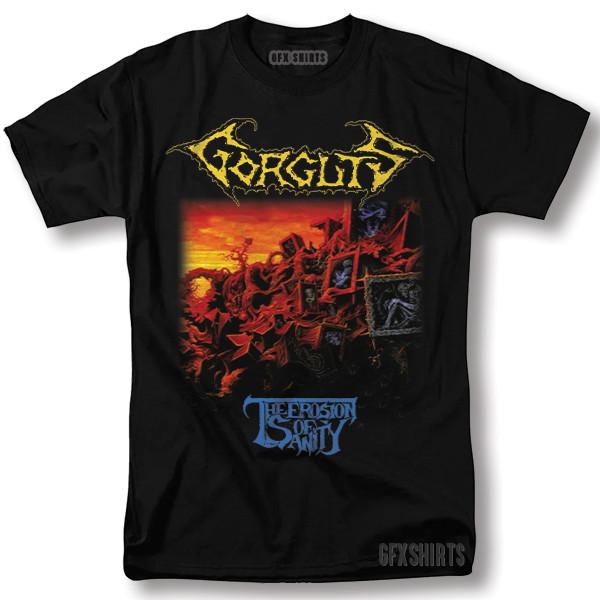 Gorguts The Erosion of Sanity Футболка Рок Смертельный Метал Концерт Графическая Футболка Унисекс Футболка