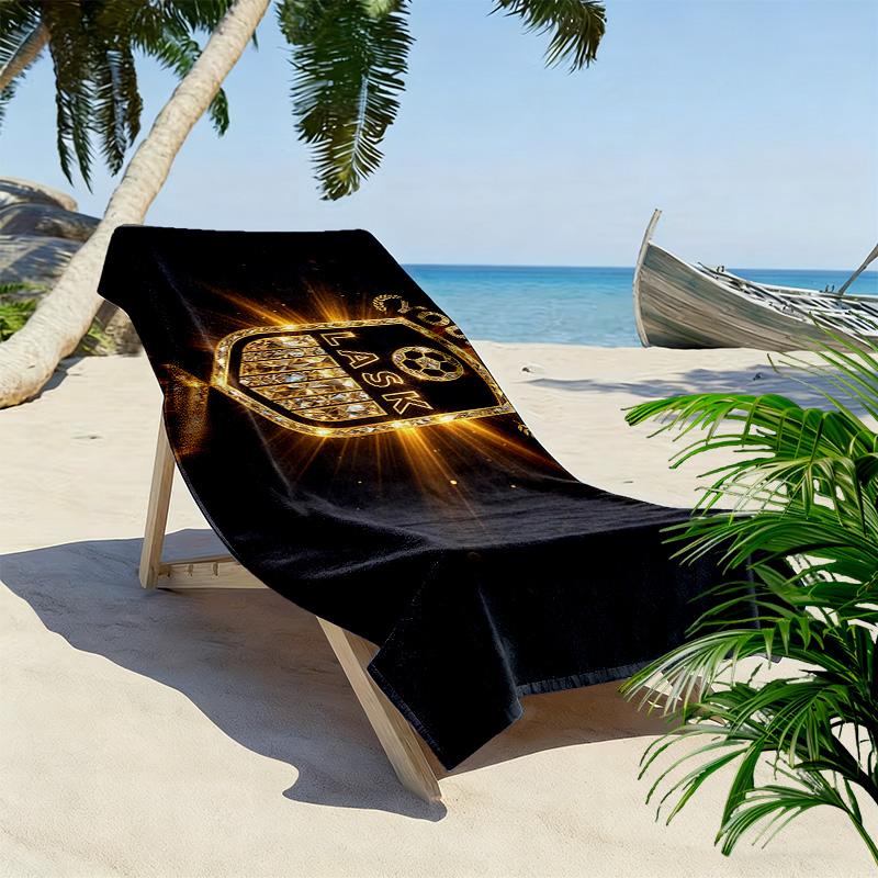 LASK Linz Print Beach Towel, Large Soft Quick Dry Towel for Beach Camping Swimming