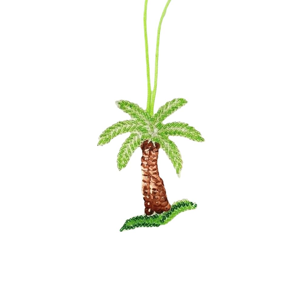 Starfish Coconut Tree Patch Keychain Sequin Beaded Patch Lanyard Clothing Decoration