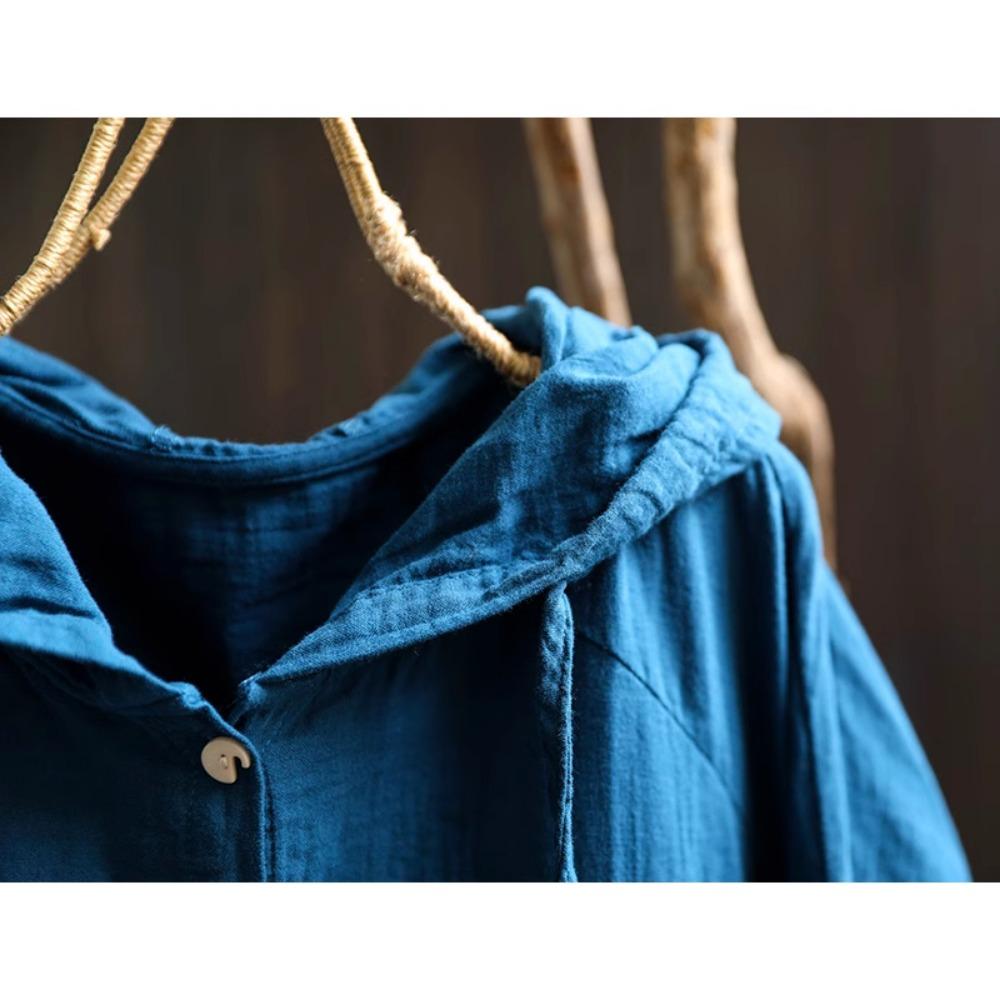 Dimanaf 2025 Весенняя рубашка большого размера Футболка женская льняная с длинным рукавом Карманы Модные топы Футболки Свободные футболки Новые