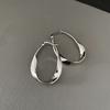 Mobius Ring Ear Buckle Women'S Simple Light Luxury Temperament Circle Plain Circle Earrings Temperament Geometric Earrings