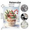 Christmas Pearl Painting Kit Handmade DIY Cupcake Candy Cane Pinecone Home Decoration Painting