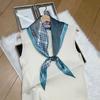Spring simulation silk small silk scarf women's printing new small scarf fashion high sense versatile commuter silk scarf wholesale