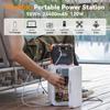 200~240V Portable Power Station 120W 98Wh Backup Lithium Battery DC AC Solar Generator Outdoors Camping Travel Hunting Blackout