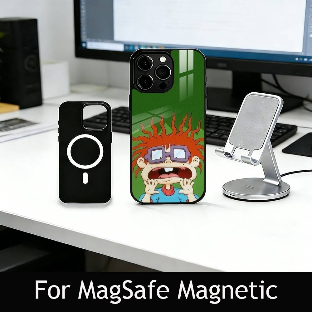 Rugrat C-Chuckie A-Angelica Phone Case For iPhone17,16,15,14,13,12,11 Plus,Pro Magnetic For Magsafe Wireless Charging