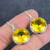 Ювелирные серьги ручной работы из стерлингового серебра 925 пробы с драгоценным камнем цитрином 1,46 дюйма m3T65
